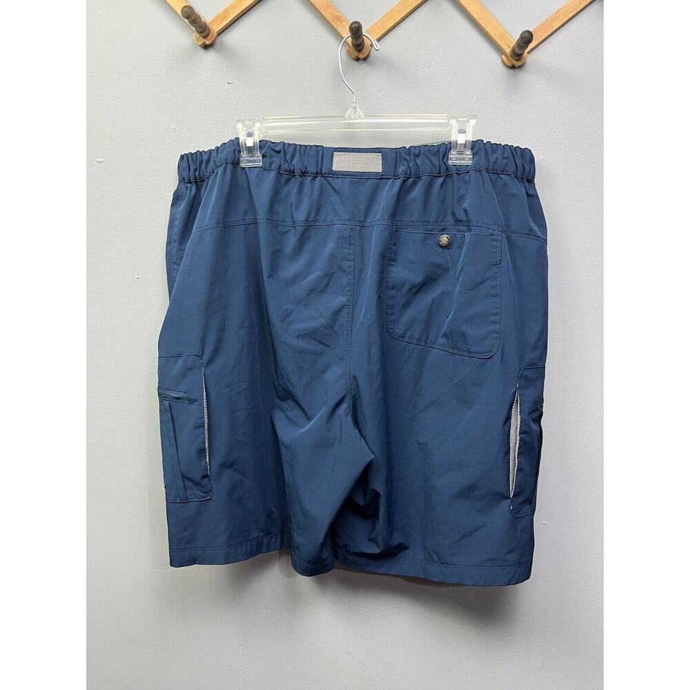 Reel Life‎ Shorts Mens 2XL XXL Blue Cargo Performance Fishing Outdoor Camp Boat